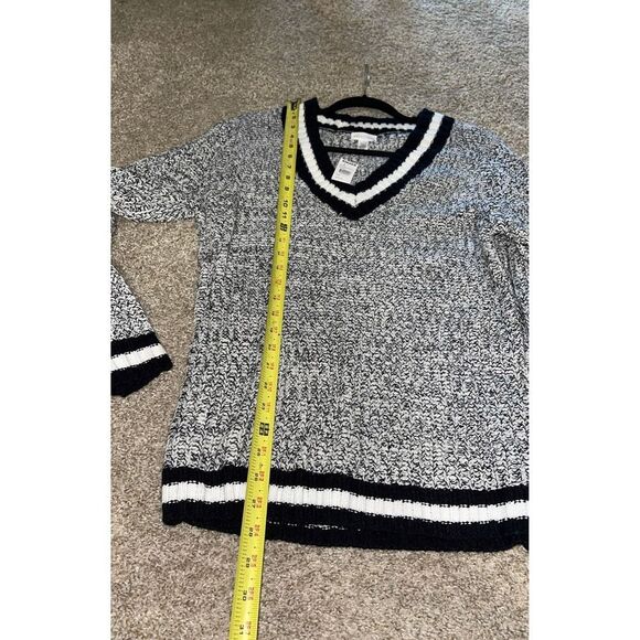 Tilley full tilt women deep v neck sweater xlarge knit hegry over size pullover - Picture 6 of 8